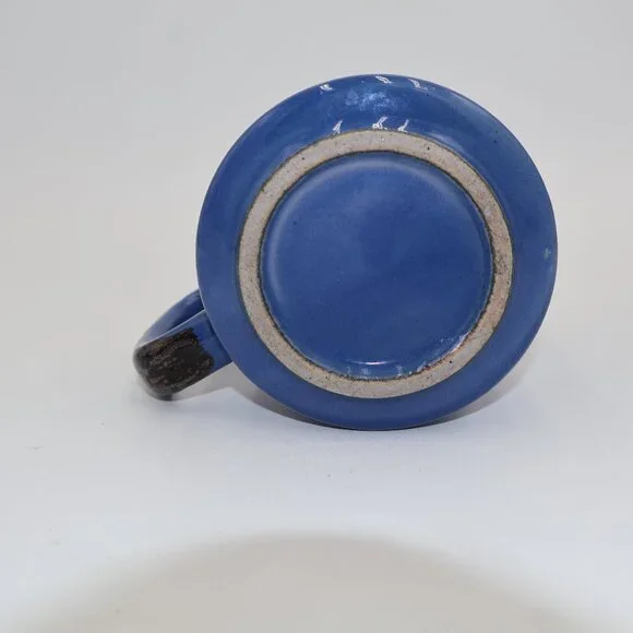 Vintage Otagiri Blue White OWL Mug 4" x 3" (M11) - Picture 2 of 9